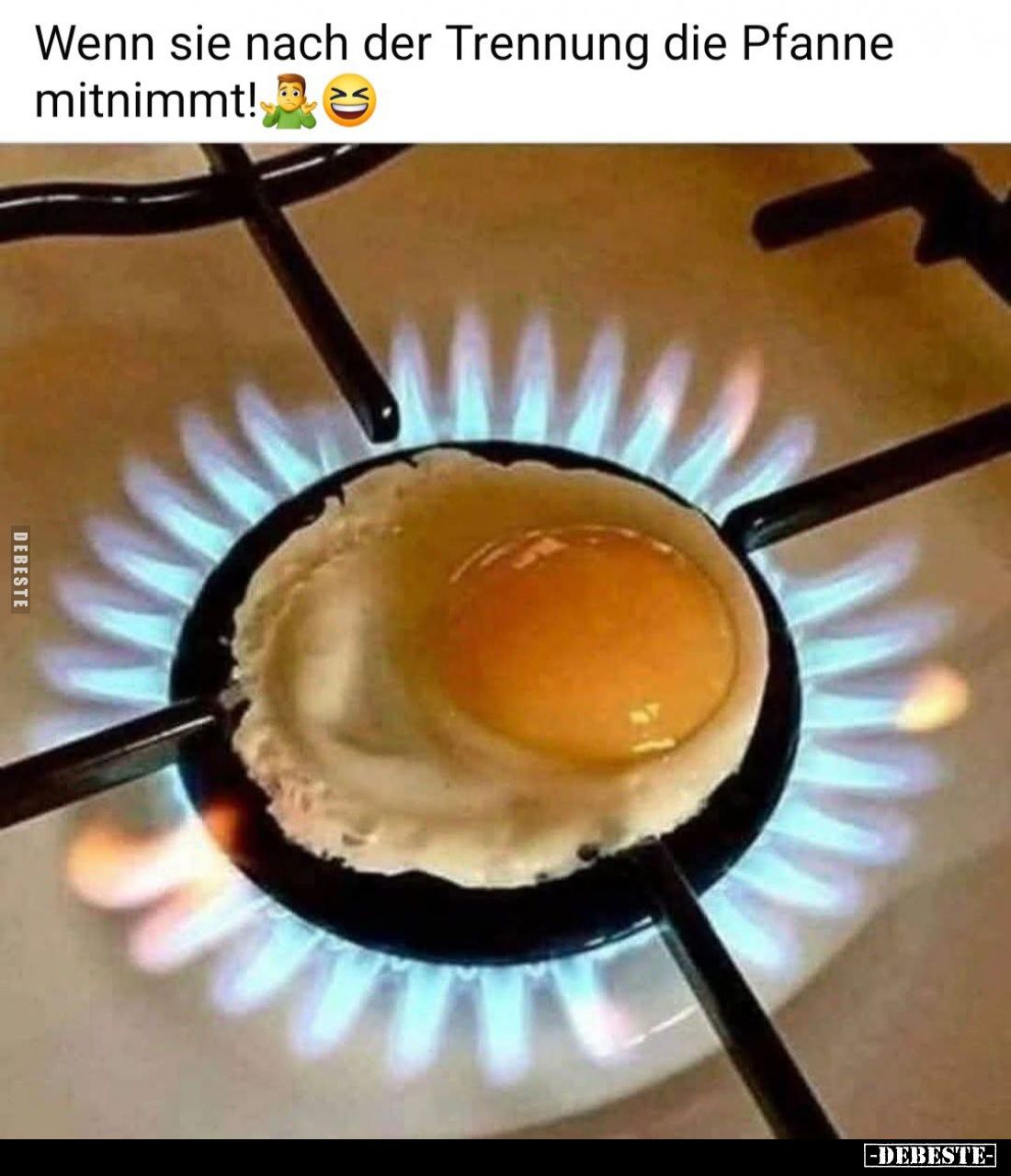 Wenn sie nach der Trennung die Pfanne mitnimmt.