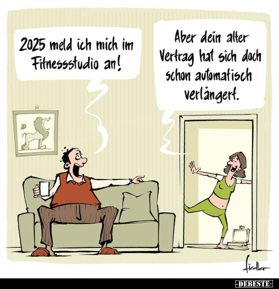 2025 meld ich mich im Fitnessstudio an!.. - Lustige Bilder | DEBESTE.de