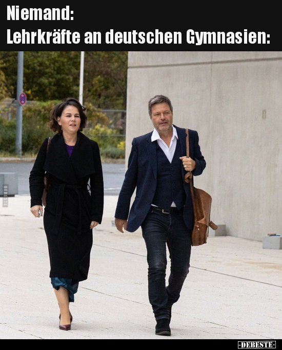 Niemand: Lehrkräfte an deutschen Gymnasien..
