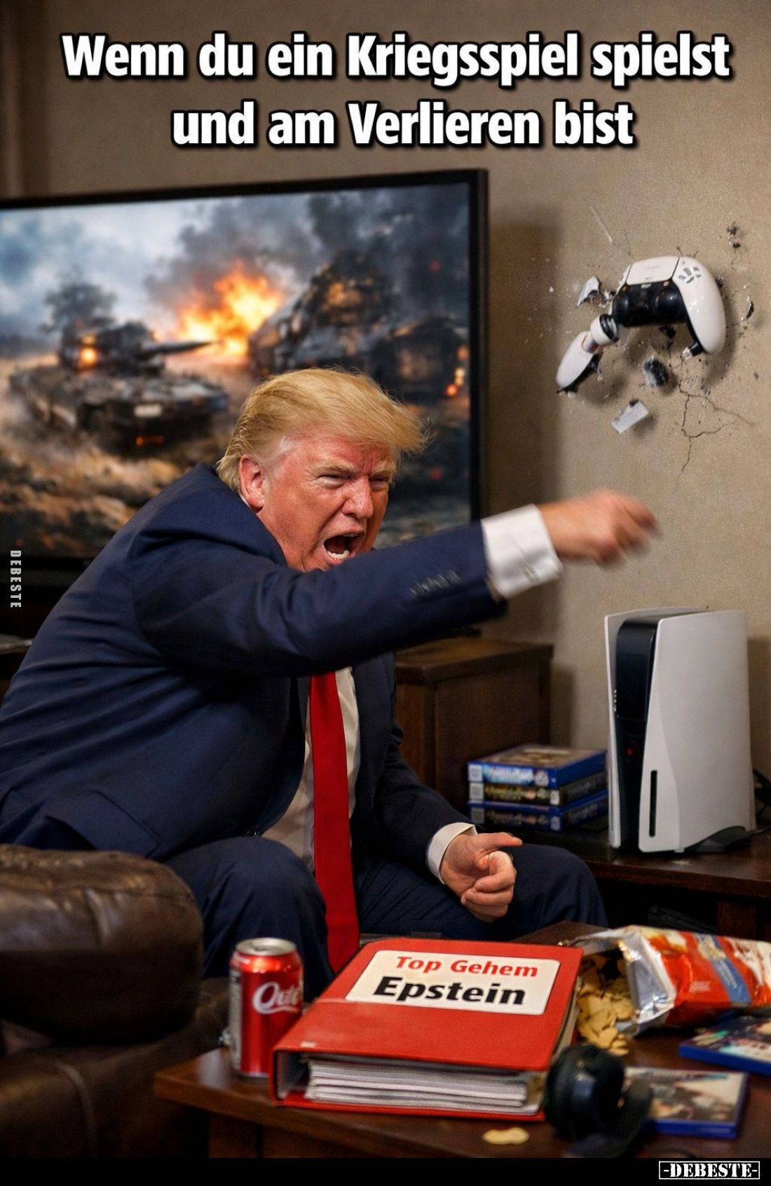 Wenn du ein Kriegsspiel spielst und am Verlieren bist.