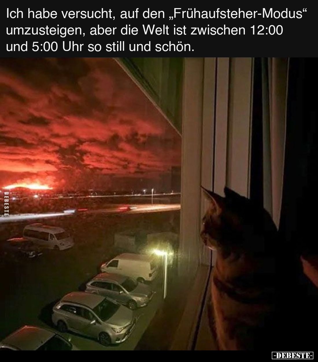 Ich habe versucht, auf den „Frühaufsteher-Modus“ umzusteigen, aber die Welt ist zwischen 12:00 und 5:00 Uhr so still und schö...