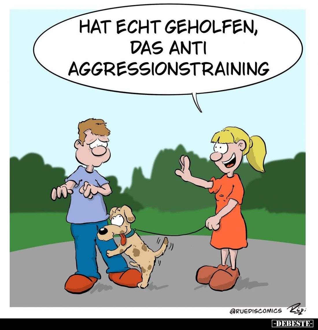 Hat echt geholfen, das Anti Aggressionstraining.