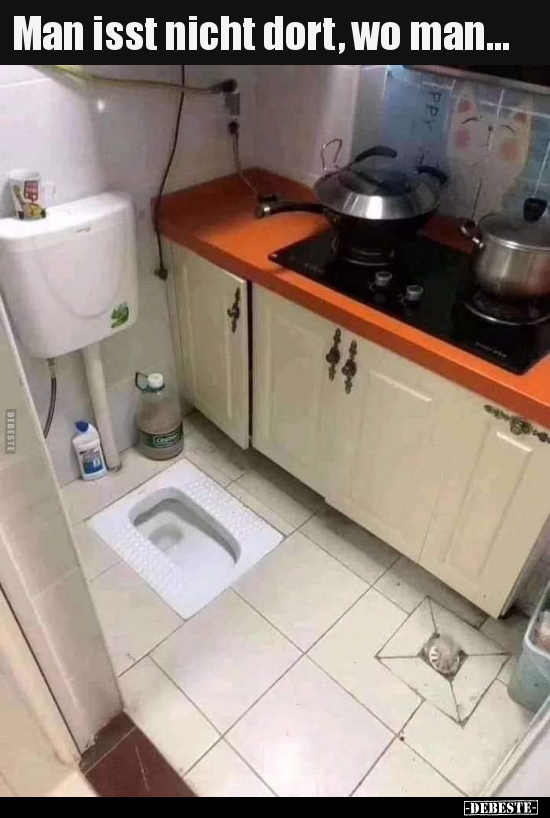 Man isst nicht dort, wo man...