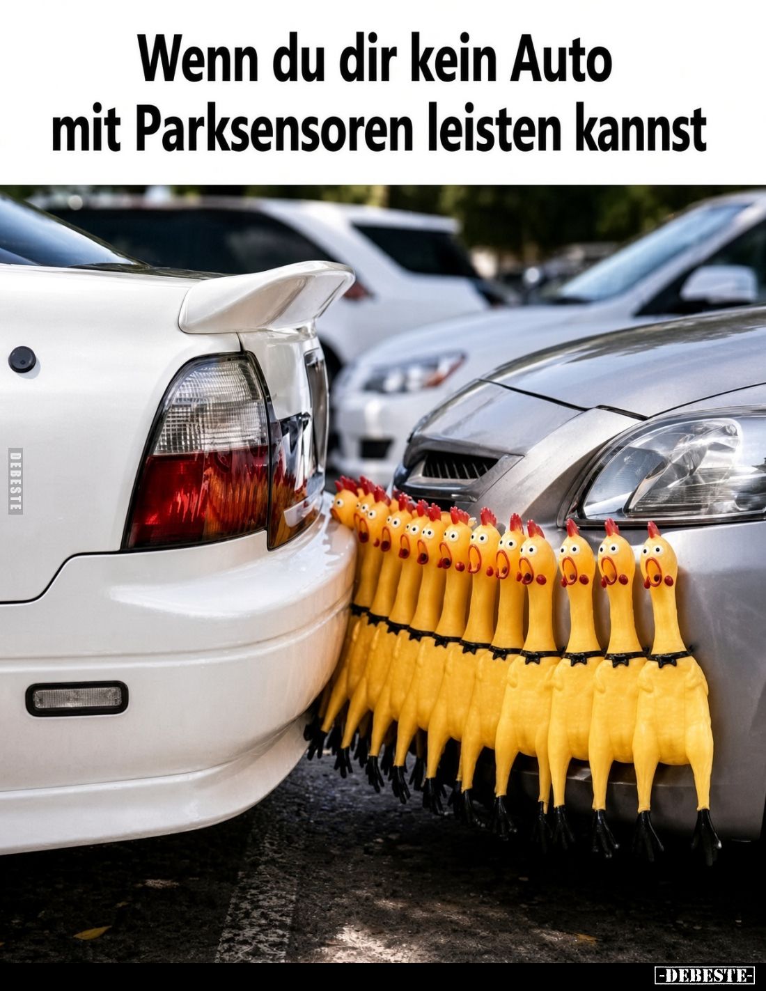 Wenn du dir kein Auto mit Parksensoren leisten kannst.