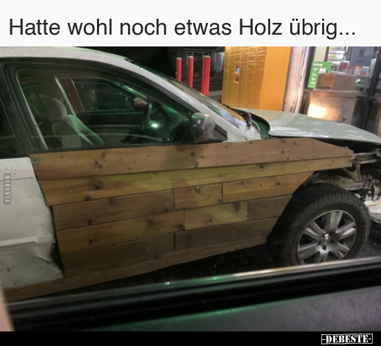 Hatte wohl noch etwas Holz übrig... - Lustige Bilder | DEBESTE.de