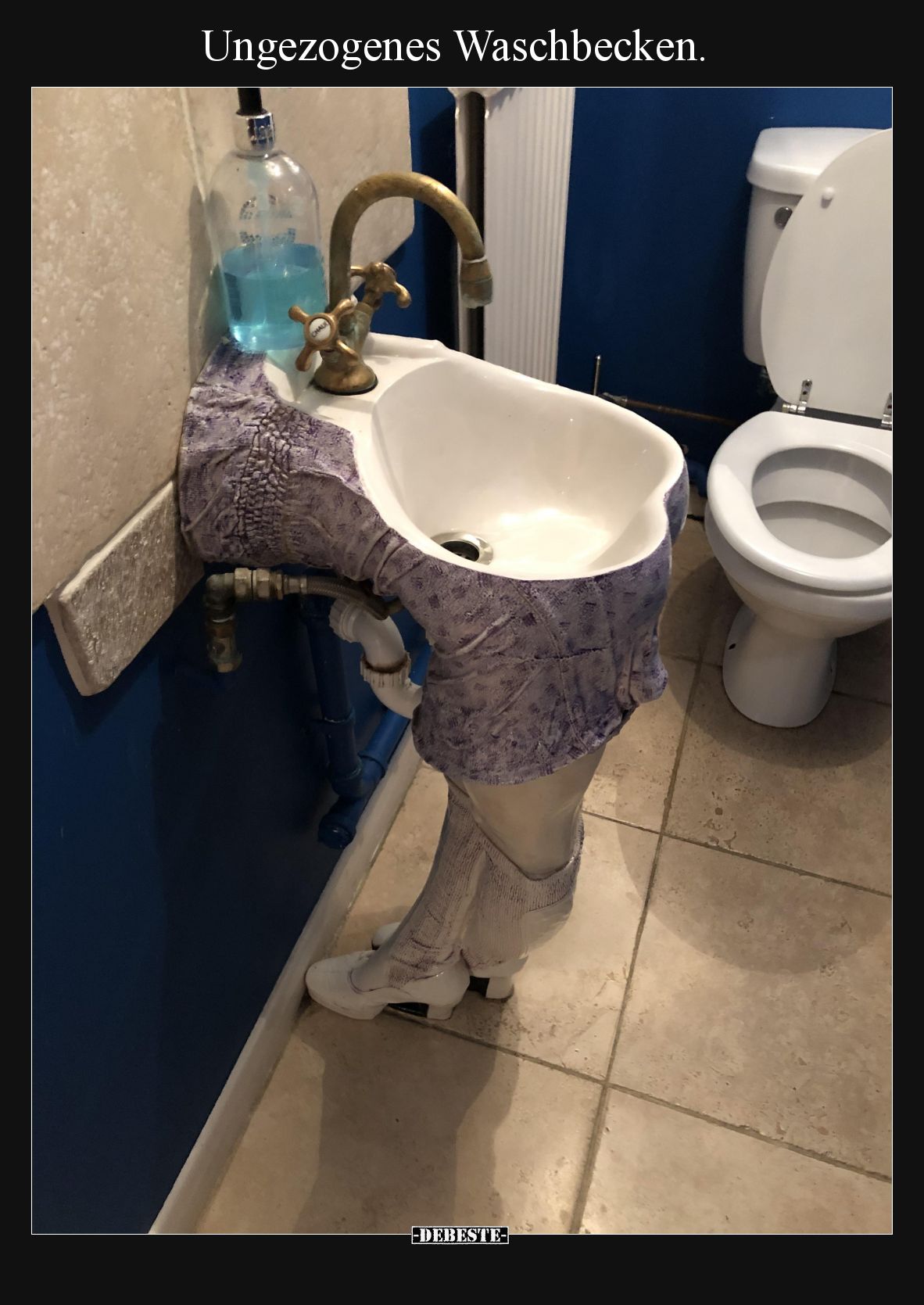 Ungezogenes Waschbecken