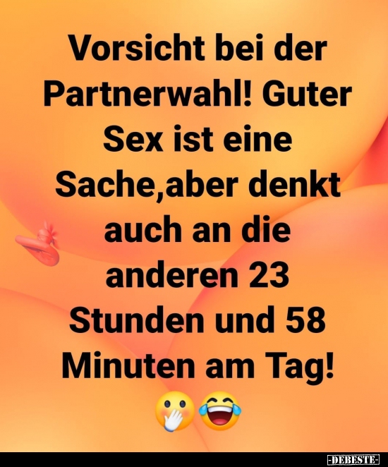 Vorsicht bei der Partnerwahl!