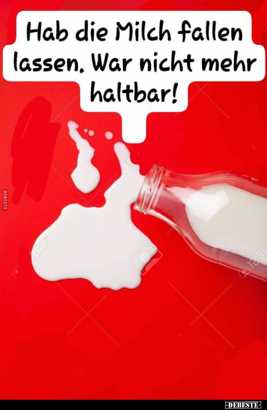 Hab die Milch fallen lassen.. - Lustige Bilder | DEBESTE.de