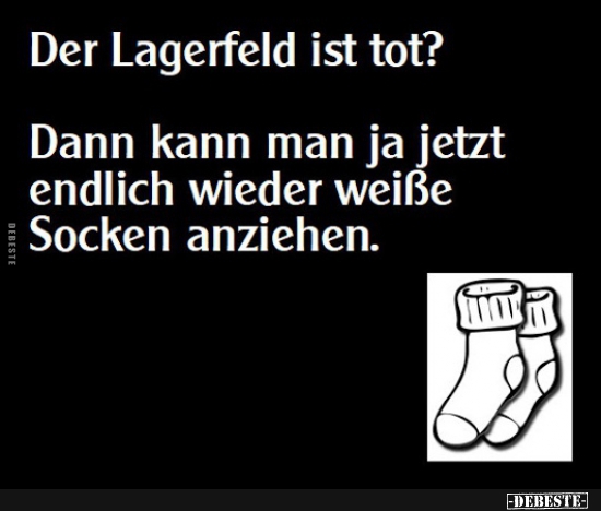 Der Lagerfeld ist tot? - Lustige Bilder | DEBESTE.de