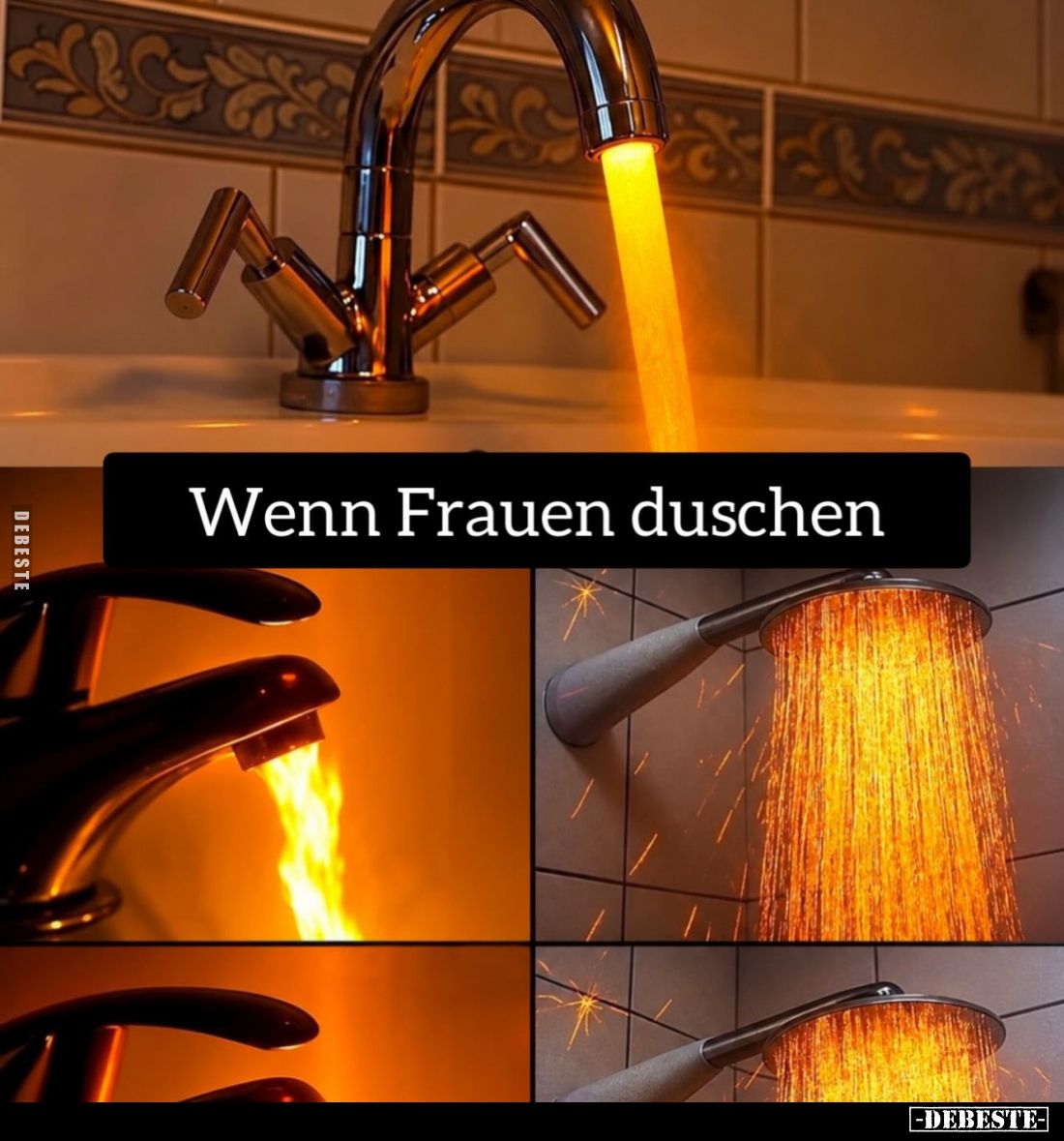 Wenn Frauen duschen