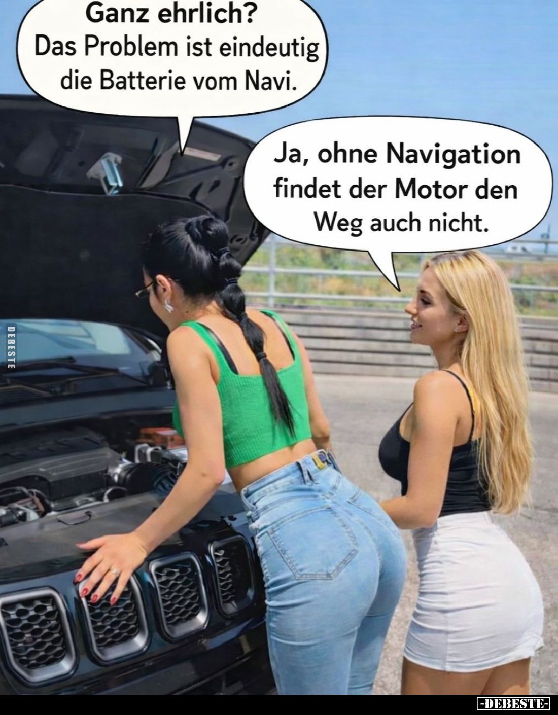 Ganz ehrlich?
Das Problem ist eindeutig die Batterie vom Navi. -
Ja, ohne Navigation findet der Motor den Weg auch nicht.