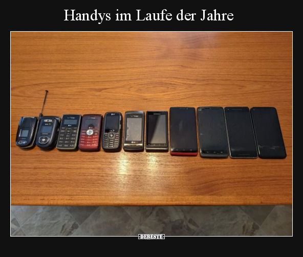 Handys im Laufe der Jahre.. - Lustige Bilder | DEBESTE.de