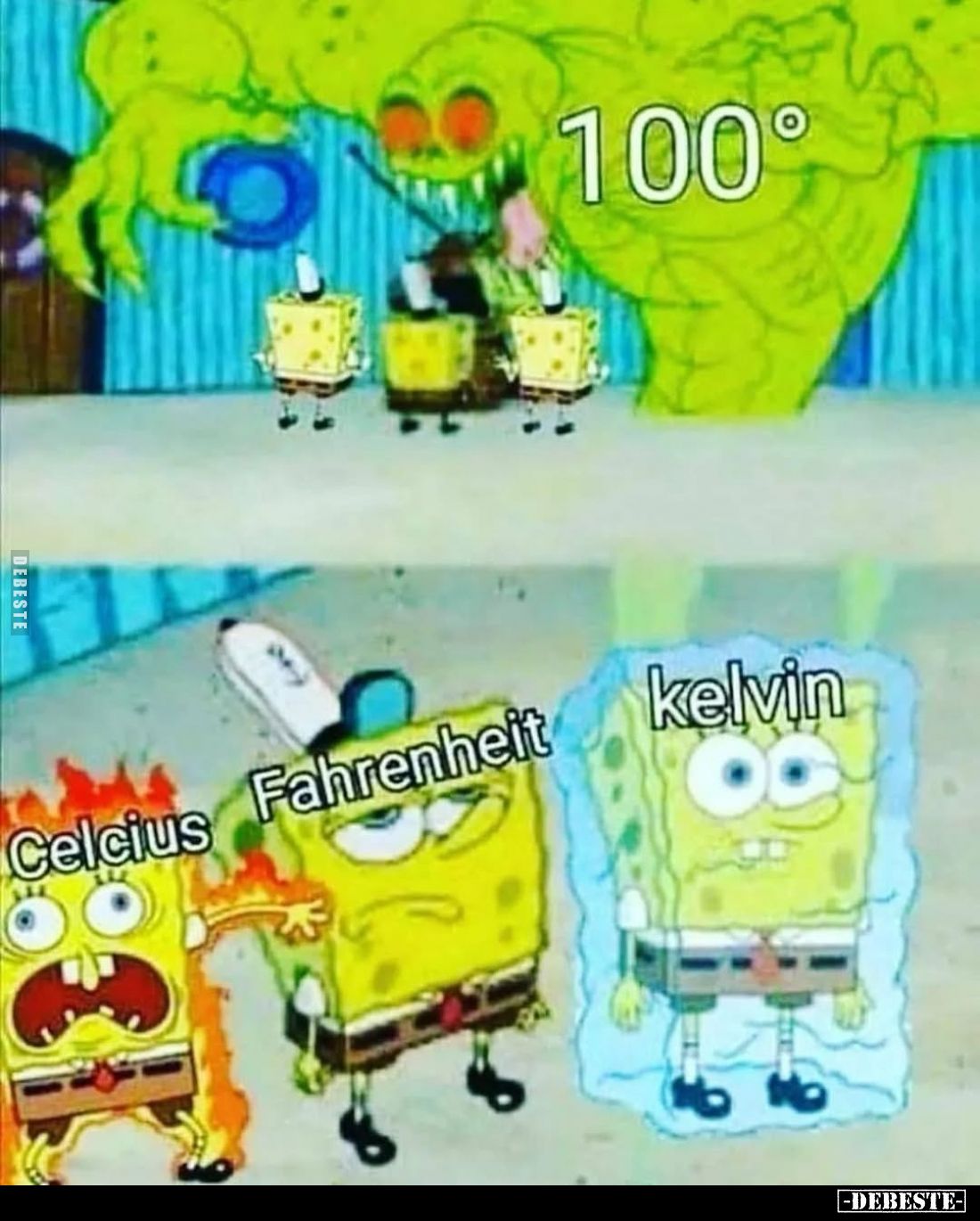 Celcius - Fahrenheit - Kelvin.