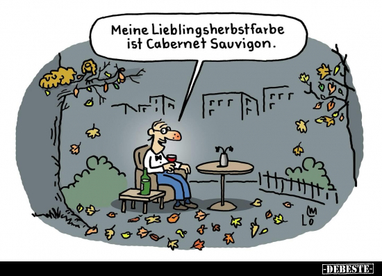 Meine Lieblingsherbstfarbe ist Cabernet Sauvigon.. - Lustige Bilder | DEBESTE.de