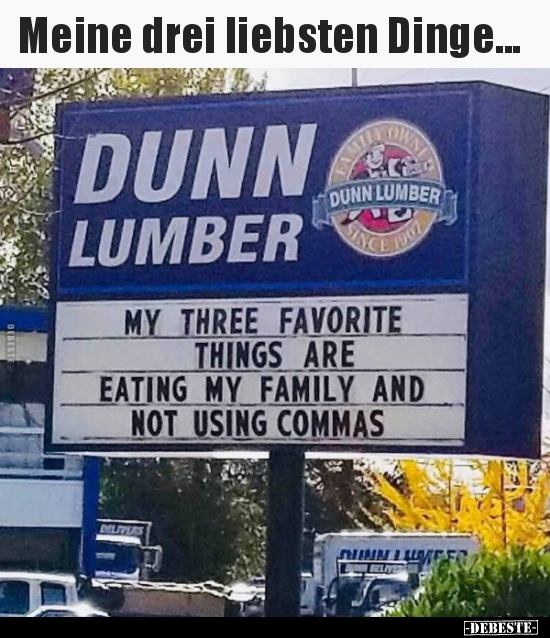 Meine drei liebsten Dinge...