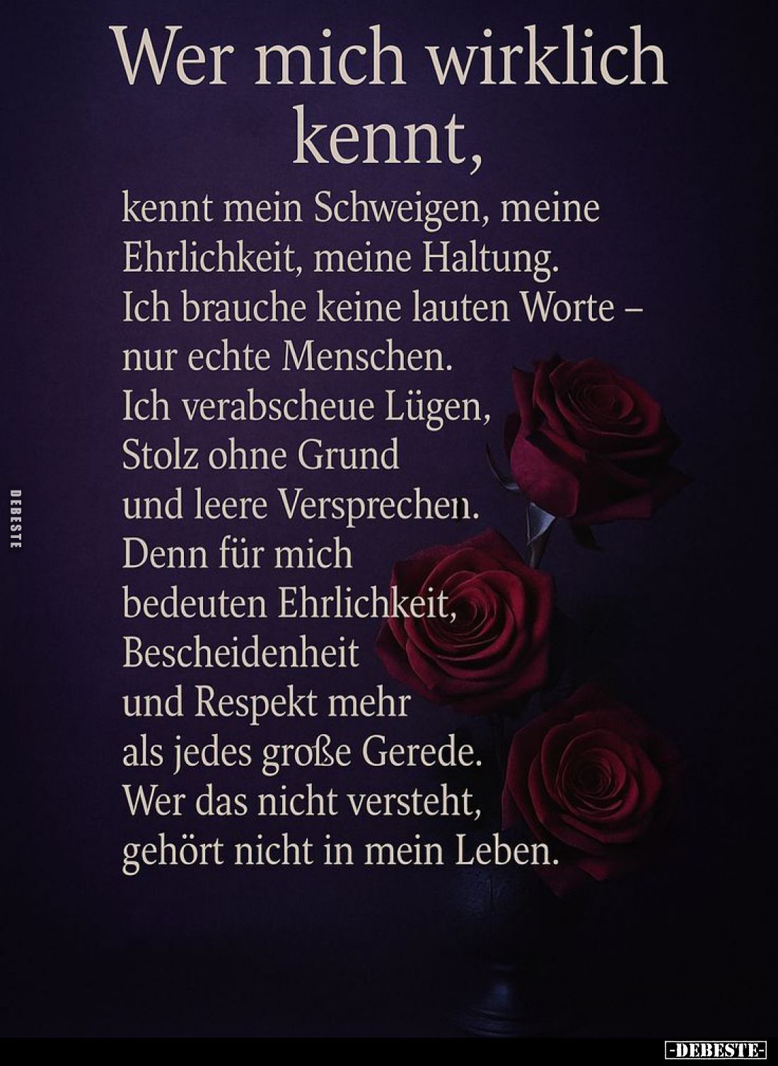 Wer mich wirklich kennt, kennt mein Schweigen... - Lustige Bilder | DEBESTE.de