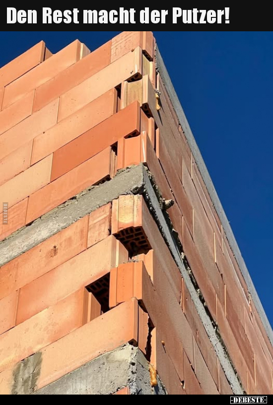 Den Rest macht der Putzer!