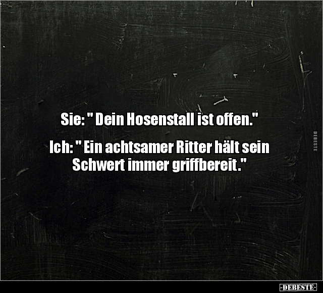 Sie: " Dein Hosenstall ist offen.".. - Lustige Bilder | DEBESTE.de