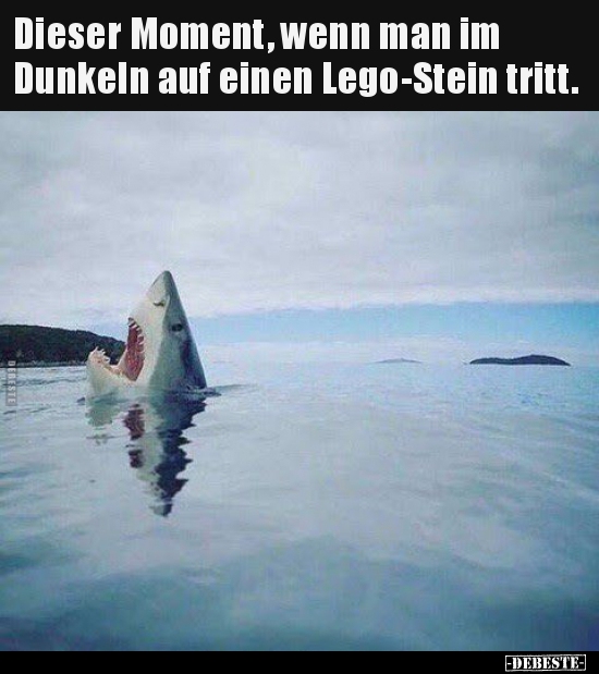 Dieser Moment, wenn man im Dunkeln auf einen Lego-Stein.. - Lustige Bilder | DEBESTE.de