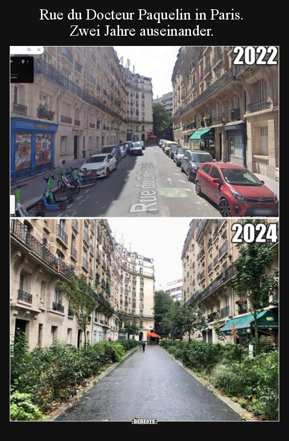 Rue du Docteur Paquelin in Paris. Zwei Jahre.. - Lustige Bilder | DEBESTE.de