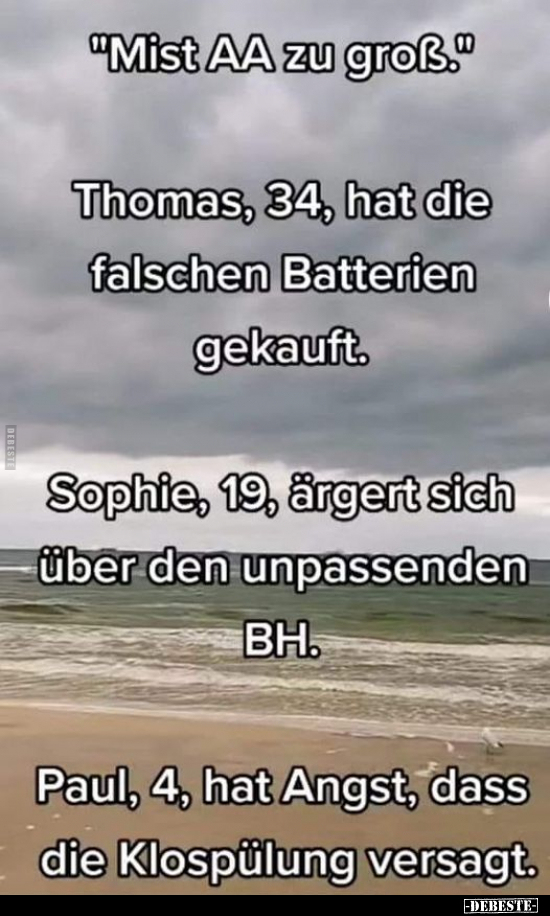 "Mist AA zu groß." Thomas, 34, hat die falschen Batterien.. - Lustige Bilder | DEBESTE.de