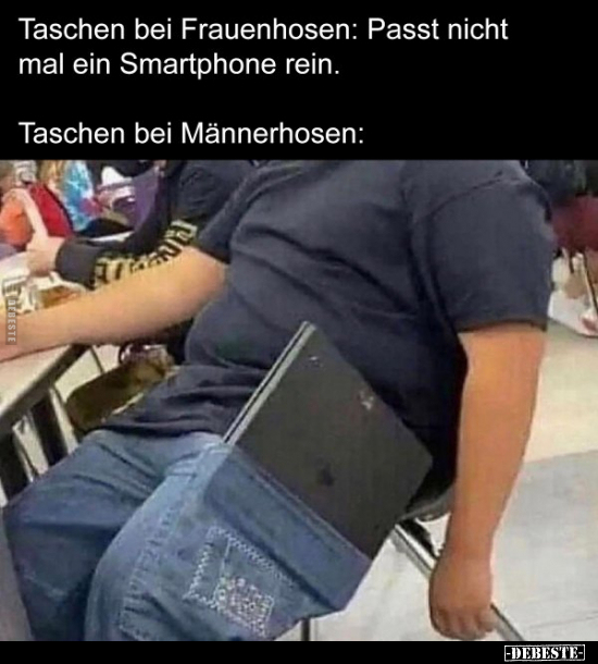 Taschen bei Frauenhosen: Passt nicht mal ein Smartphone.. - Lustige Bilder | DEBESTE.de