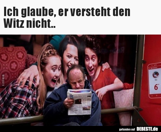 Ich glaube, er versteht den Witz nicht.. - Lustige Bilder | DEBESTE.de