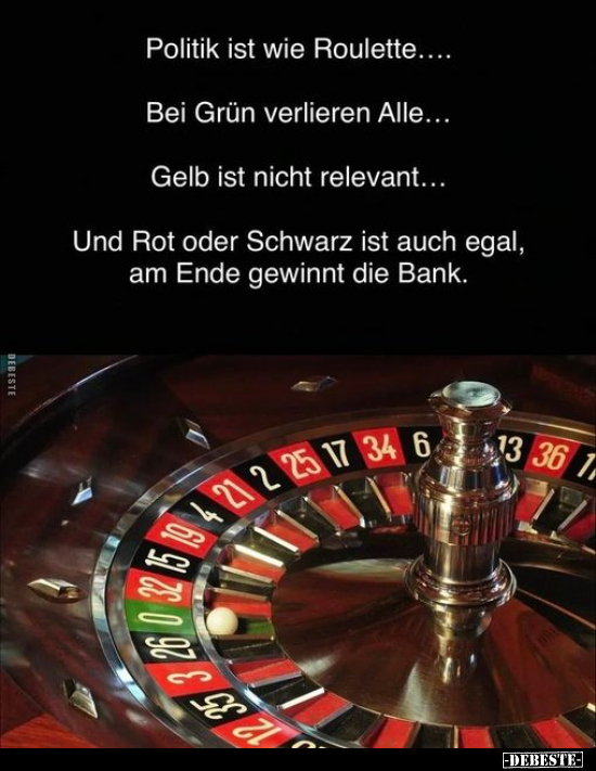 Politik ist wie Roulette.. - Lustige Bilder | DEBESTE.de