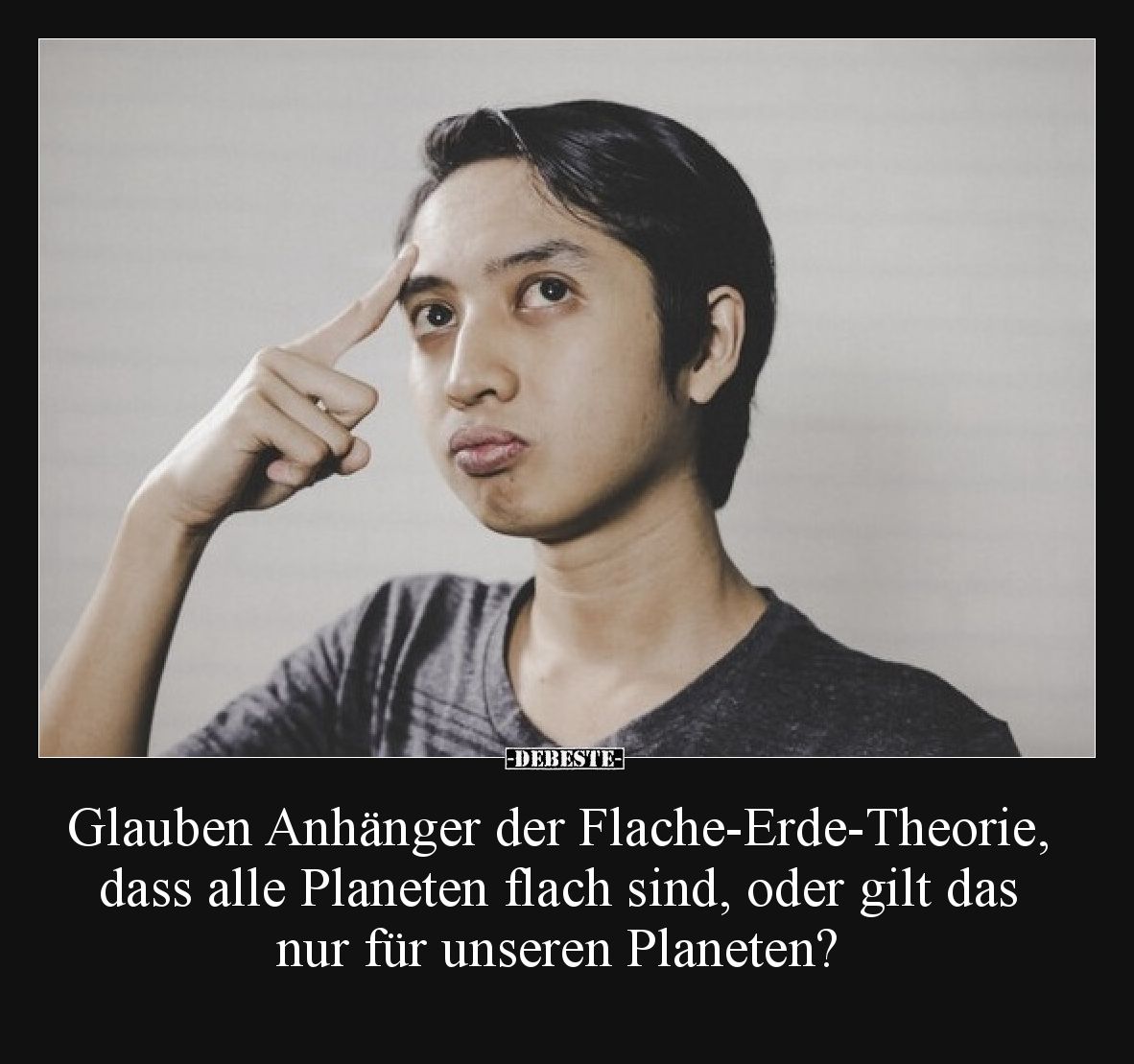 Glauben Anhänger der Flache-Erde-Theorie, dass alle Planeten flach sind, oder gilt das nur für unseren Planeten?