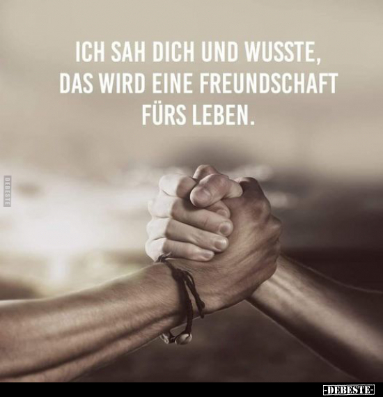 Ich sah dich und wusste, das wird eine Freundschaft fürs.. - Lustige Bilder | DEBESTE.de