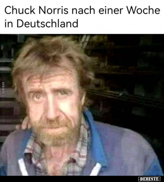 Chuck Norris nach einer Woche in Deutschland.. - Lustige Bilder | DEBESTE.de