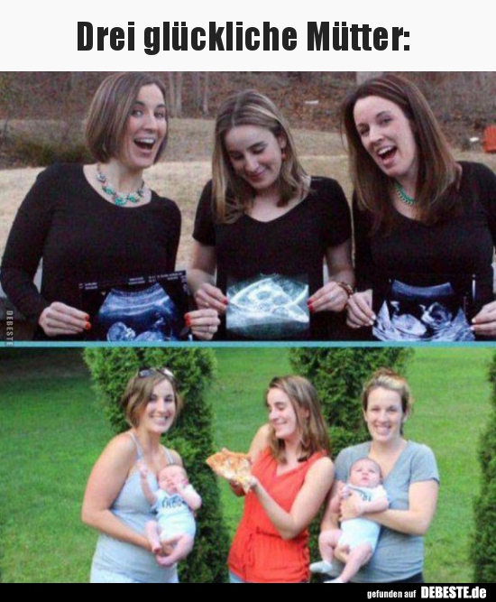 Drei glückliche Mütter..