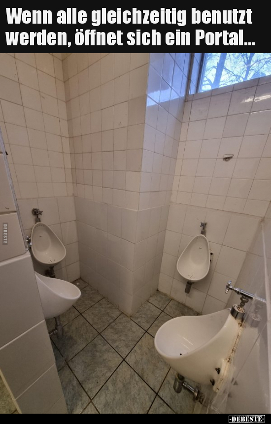 Wenn alle gleichzeitig benutzt werden, öffnet sich ein..
