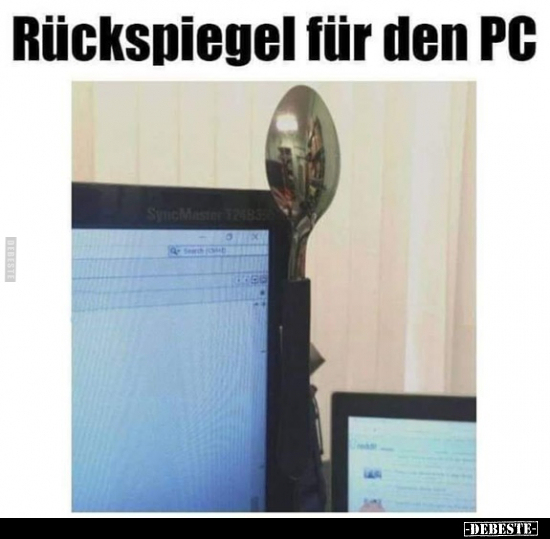 Rückspiegel für den PC.. - Lustige Bilder | DEBESTE.de