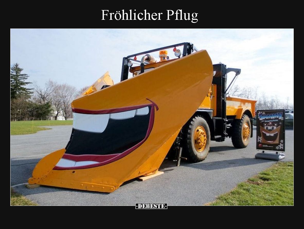 Fröhlicher Pflug