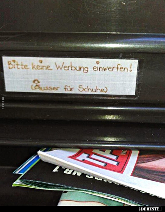 Bitte keine Werbung einwerfen!.. - Lustige Bilder | DEBESTE.de