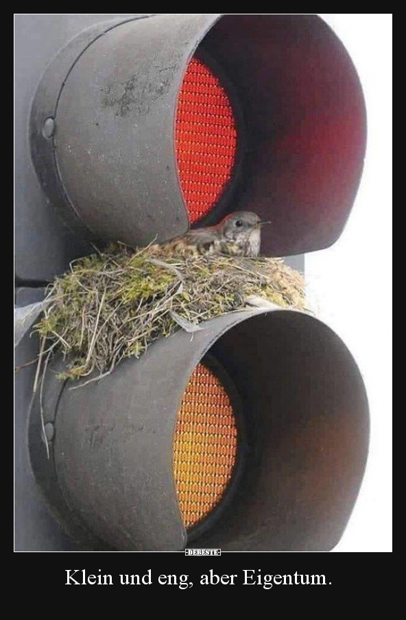 Klein und eng, aber Eigentum...