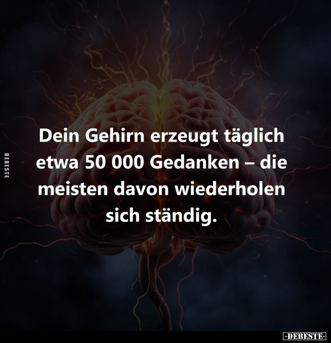 Dein Gehirn erzeugt täglich etwa 50 000 Gedanken – die meisten davon wiederholen sich ständig.