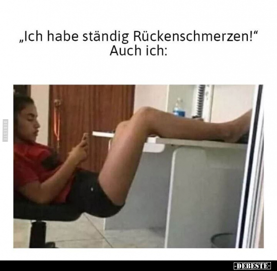 "Ich habe ständig Rückenschmerzen!" Auch ich: