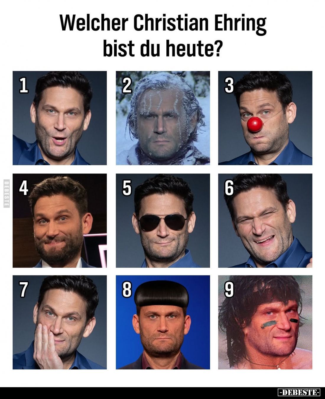 Welcher Christian Ehring bist du heute?