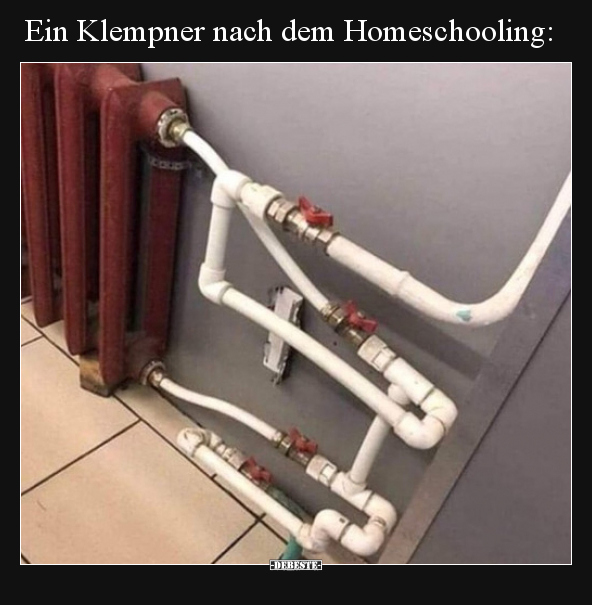 Ein Klempner nach dem Homeschooling.. - Lustige Bilder | DEBESTE.de