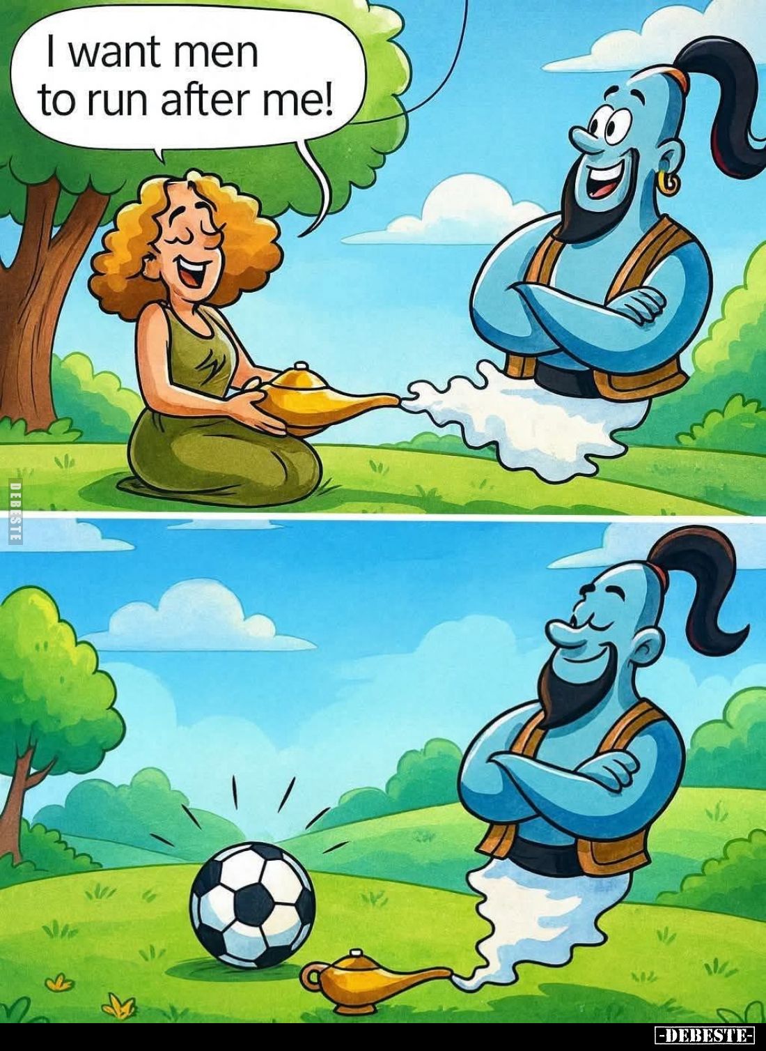 I want men to run after me!