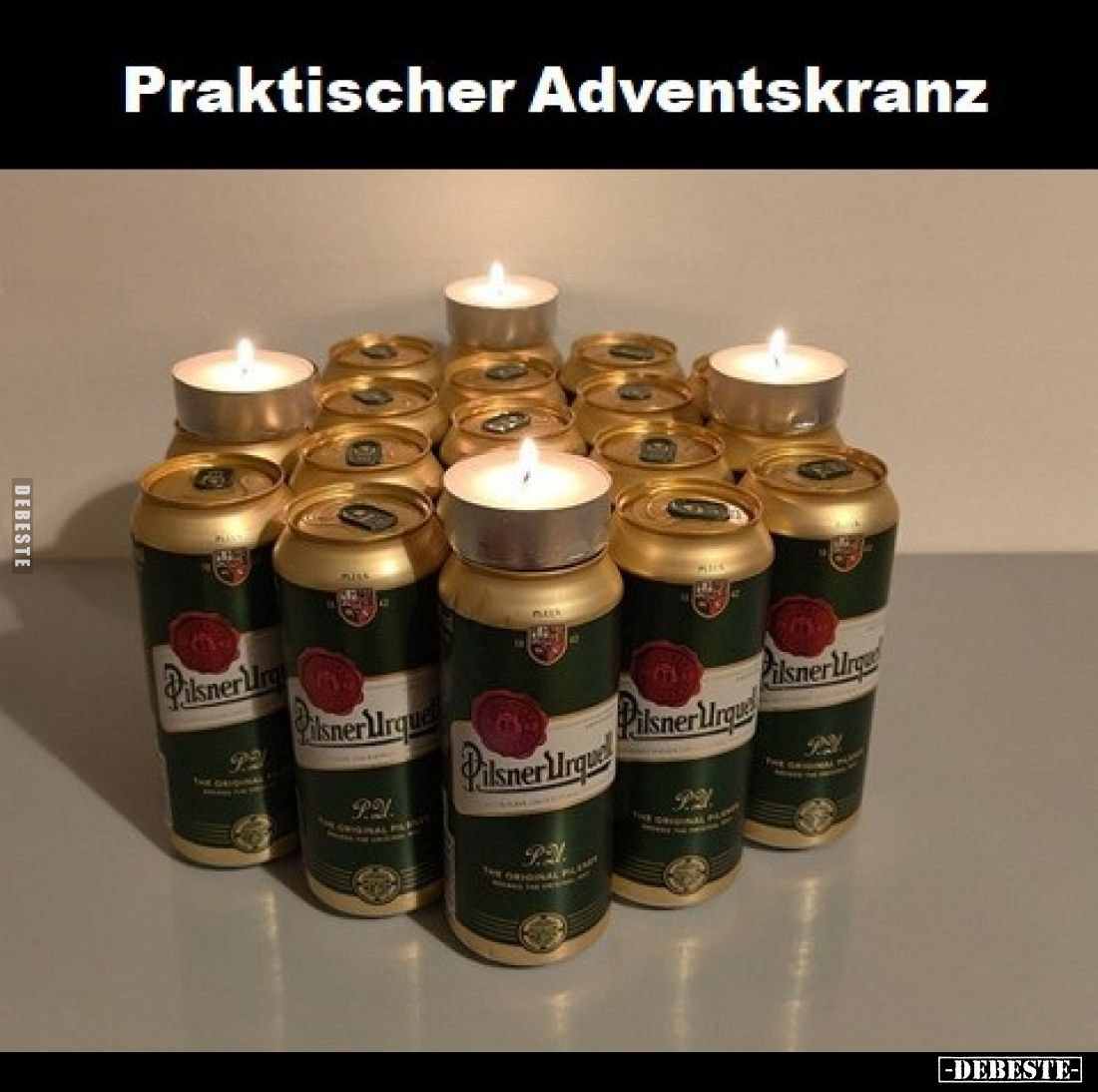 Praktischer Adventskranz