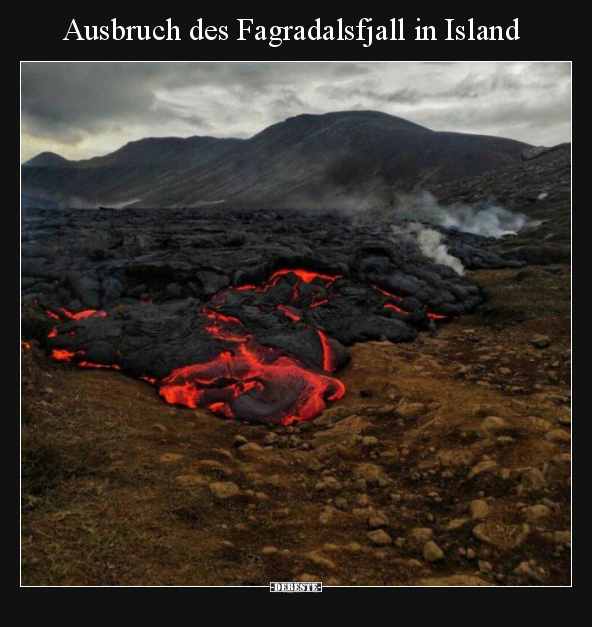 Ausbruch des Fagradalsfjall in Island.. - Lustige Bilder | DEBESTE.de