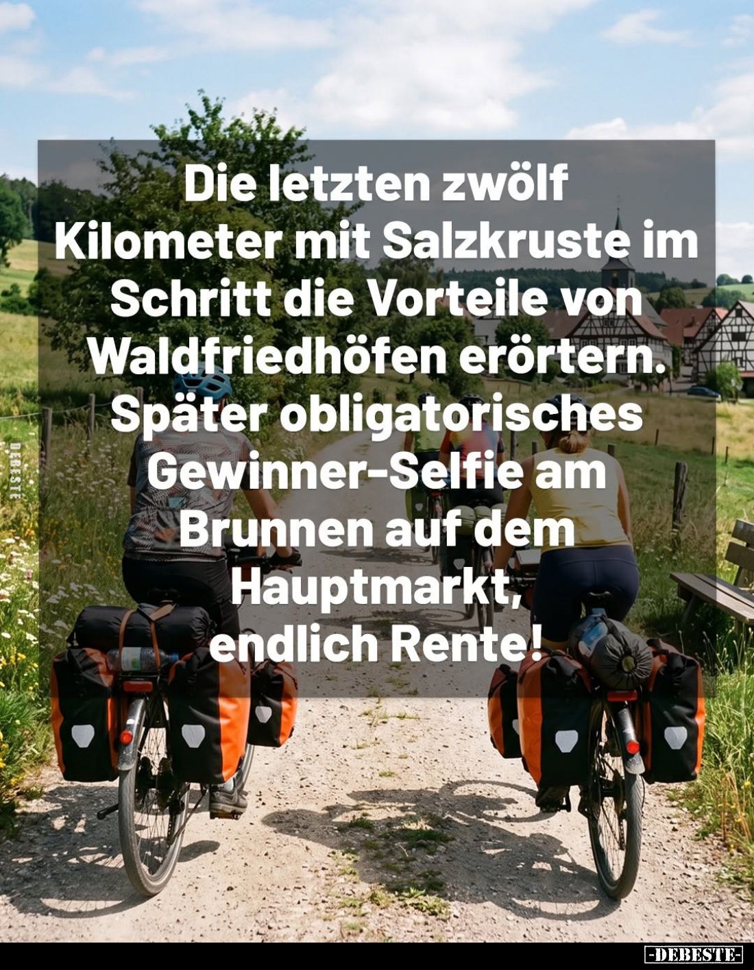 Die letzten zwölf Kilometer mit Salzkruste im Schritt die.. - Lustige Bilder | DEBESTE.de