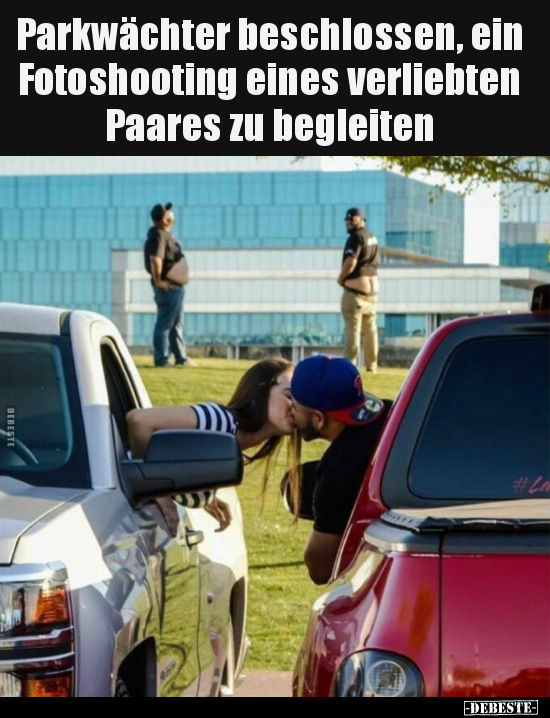 Parkwächter beschlossen, ein Fotoshooting eines verliebten.. - Lustige Bilder | DEBESTE.de