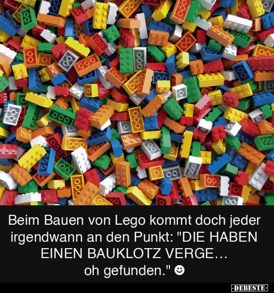 Beim Bauen von Lego kommt doch jeder irgendwann.. - Lustige Bilder | DEBESTE.de