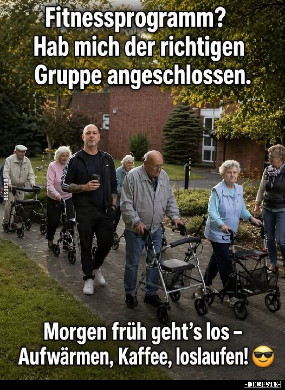 Fitnessprogramm? Hab mich der richtigen Gruppe.. - Lustige Bilder | DEBESTE.de