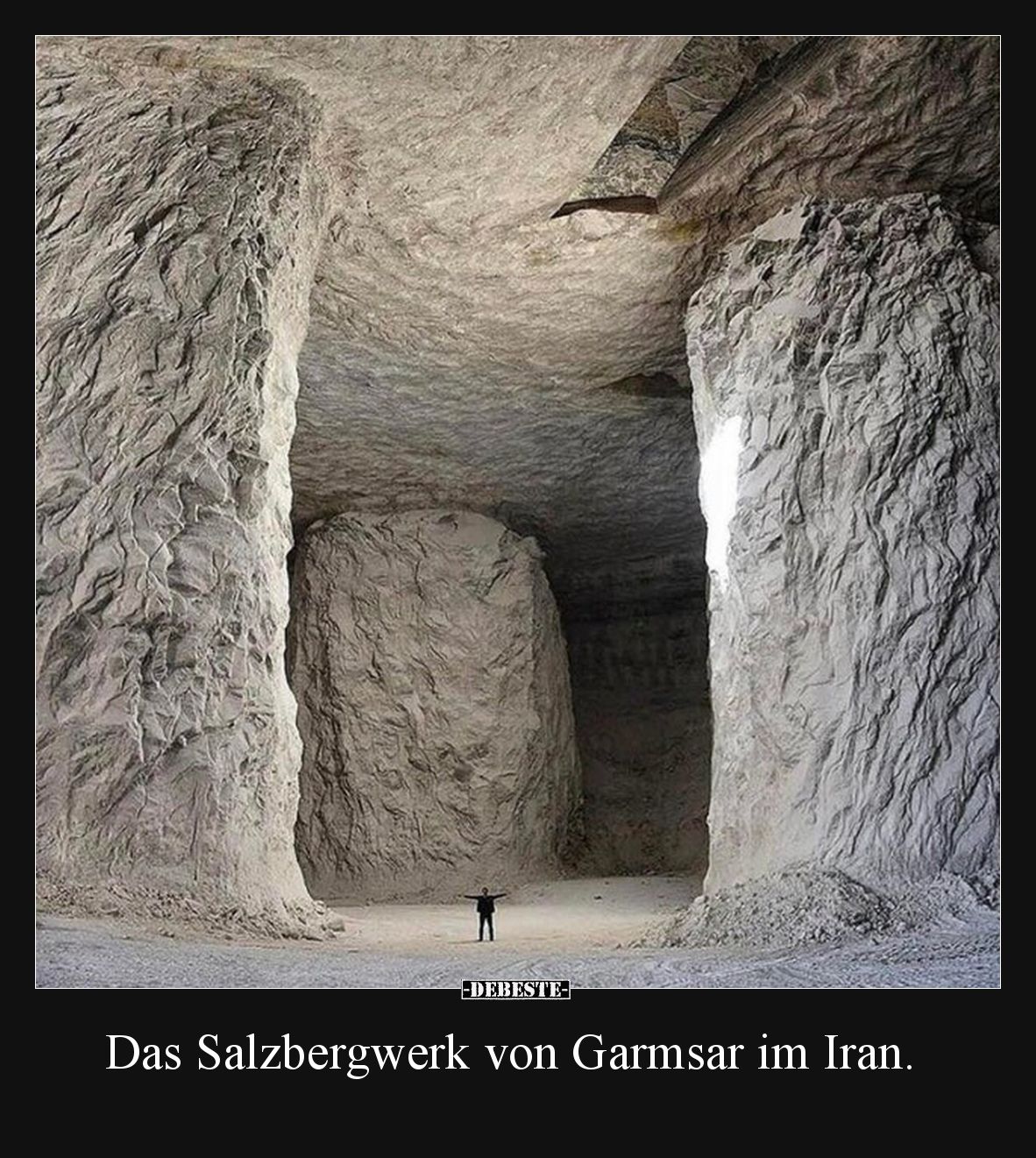 Das Salzbergwerk von Garmsar im Iran.