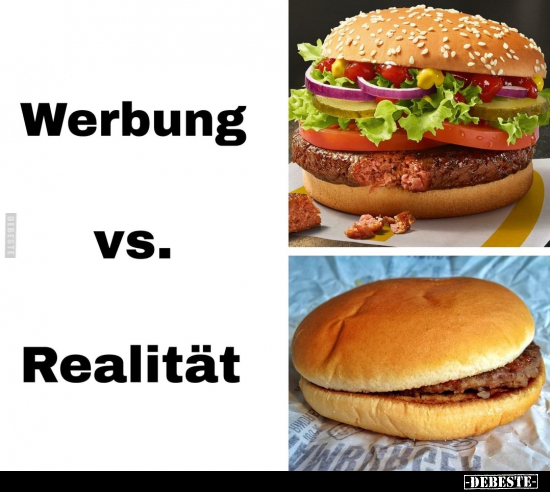 Werbung vs. Realität.. - Lustige Bilder | DEBESTE.de